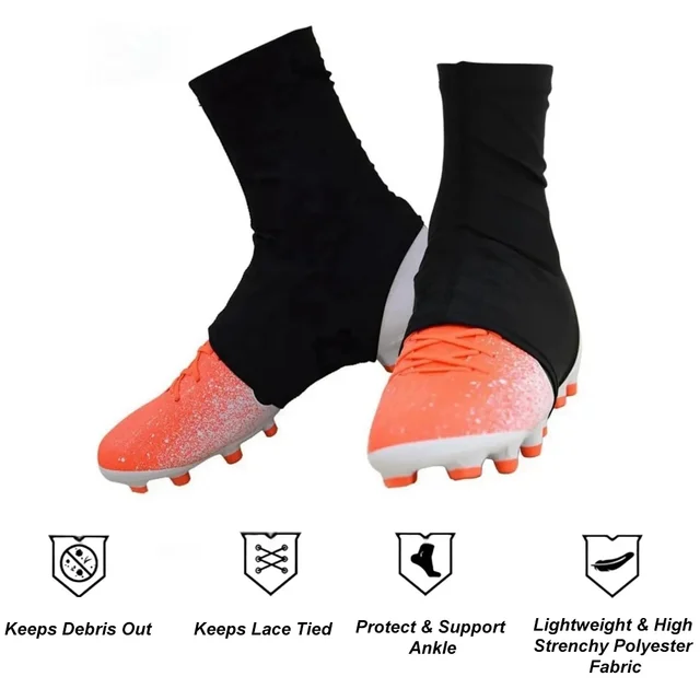 Lightweight Football Cleats Shoe Covers Super Soft High Elastic Slip Resistant Shoes Sleeves for Rugby Soccer Hockey Baseball 4