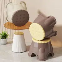 Biscuit Small Stool Household Low Stool Dormitory Plastic Thickened Sturdy Children Baby Stepping Stool 3