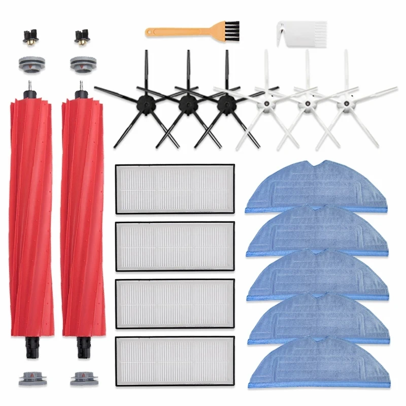 

For Roborock S7 S70 S75 S7Max s7MaxV T7S Plus Main Brush Hepa Filter Mops Spare Parts Robotic Vacuum Cleaner Accessories
