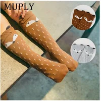 1 Pair Unisex Lovely Cute Cartoon Fox Kids baby Socks Knee Girl Boy Baby Toddler Socks animal infant Soft Cotton Socks Leg Warm 3