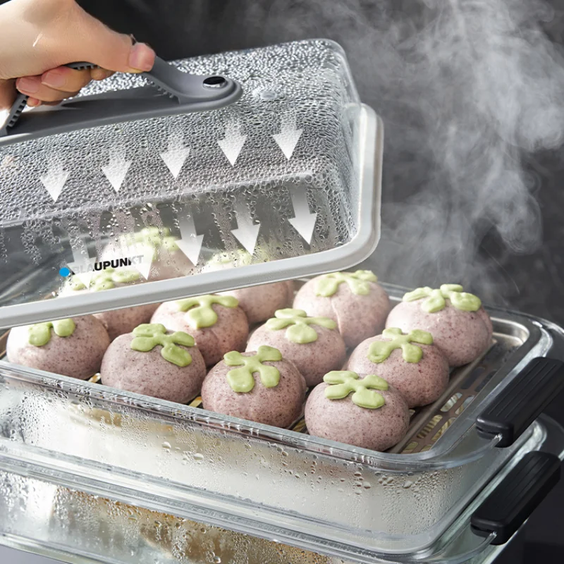 Glass Electric Steamer Multi-Functional Household  Steaming Boiling Stewing Integrated Automatic Stainless Steel Steam Box 2