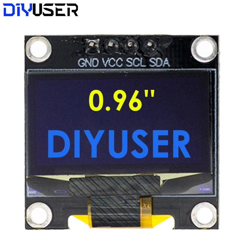 0.96 Inch OLED Display Module I2C IIC Serial White Screen 128x64 SSD1306 Driver Board Compatible with Arduino ESP32 STM32 image 3