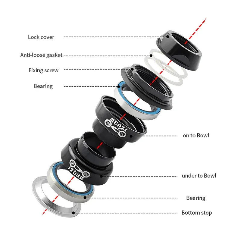 Bicycle Headset 22.2mm 1 inch 25.4 Thread Fork