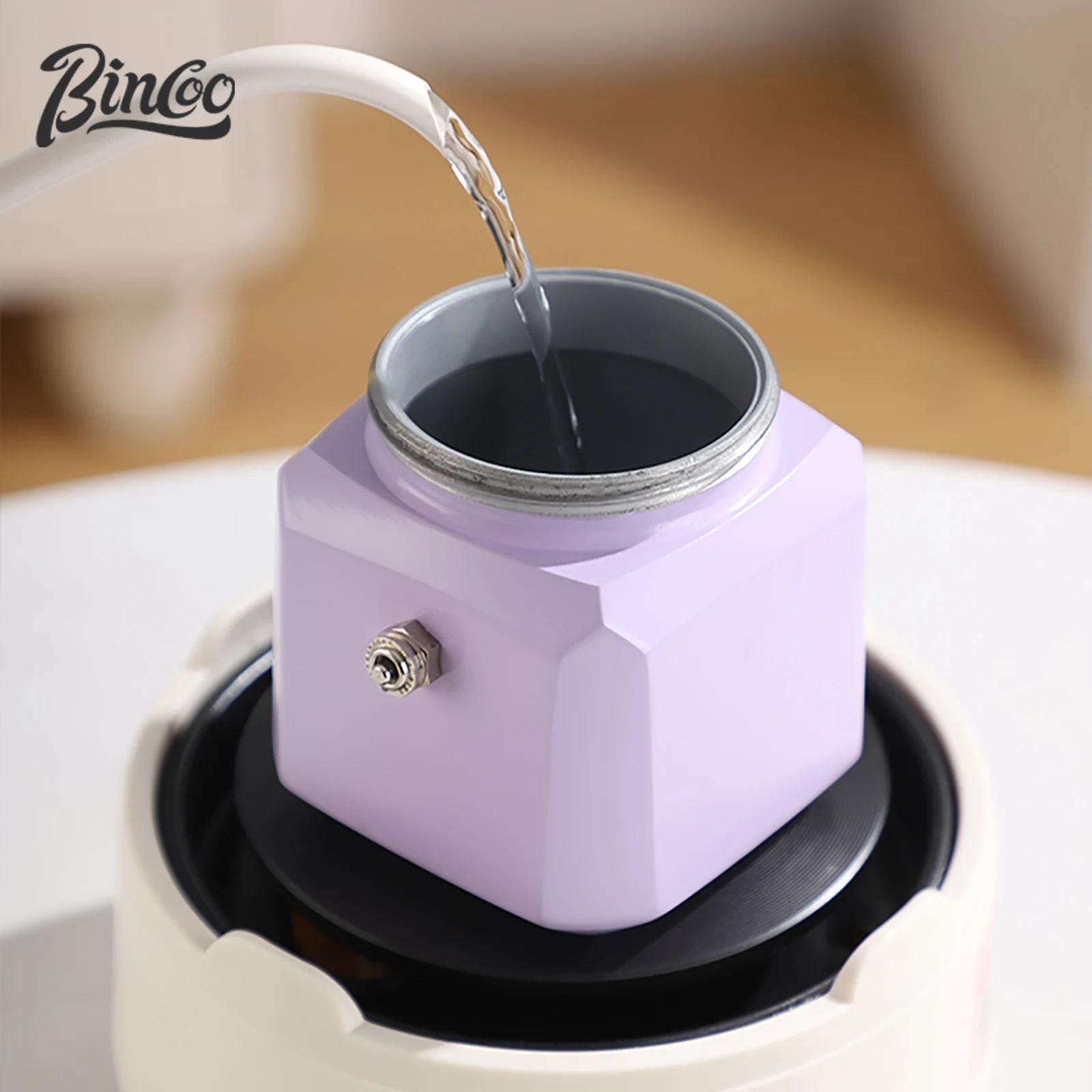 طقم صانع القهوة الموكا بتصميم حيواني من بينكو، نظا...