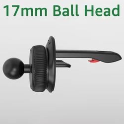 Universal Magnetic Car Air Vent Phone Holder with 17mm Ball Head (C - 238 - B)