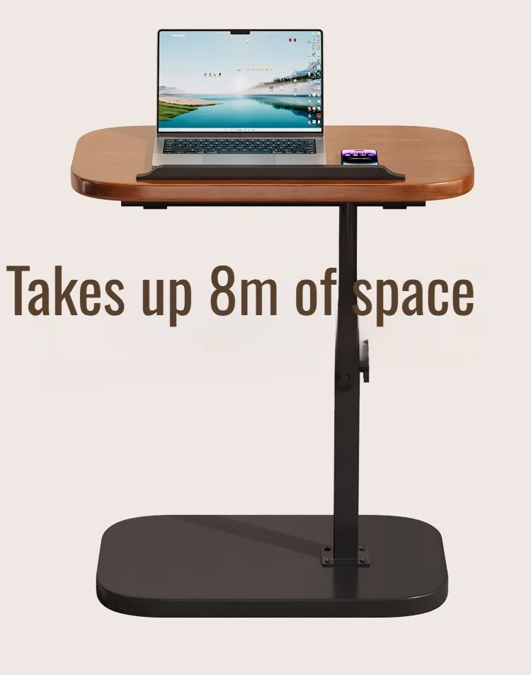 Adjustable Liftable Coffee Table - Rotating Foldable Sofa Side Table with Storage