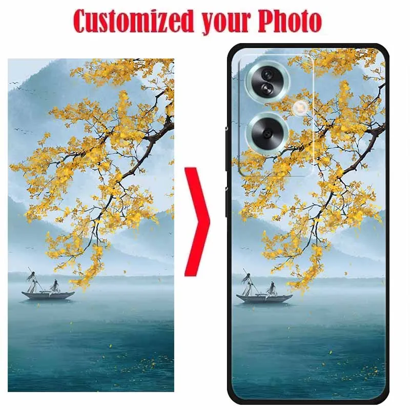 Customized DIY Silicone Soft Phone Case - Black