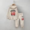 2025 New Popular Toddler Yellow Hoodies Disney Lightning McQueen And Stitch Autumn Kids' Casual Hoodie+Pants Sets For Boys Girls