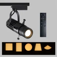 10W 20W 30W Dimmable Adjust Shape Graphics Cutting Light 2700K to 6500K Zoomable LED Track Light Painting LED Ceiling Spotlight 2