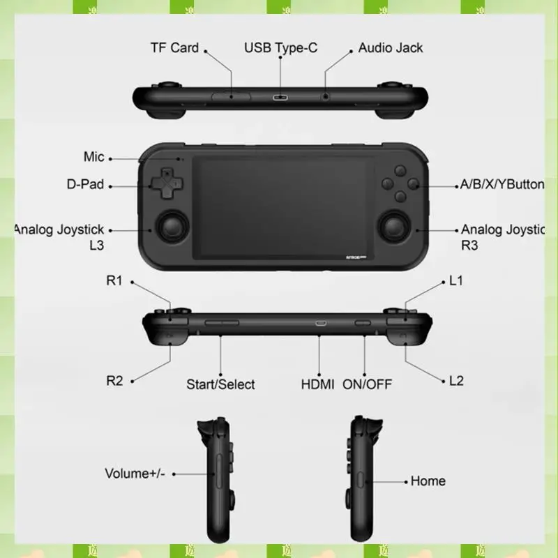 Retroid Pocket 3 Retro Game Console 3G+32G 4.7 Inch Touchable IPS Screen Android 11 OS B
