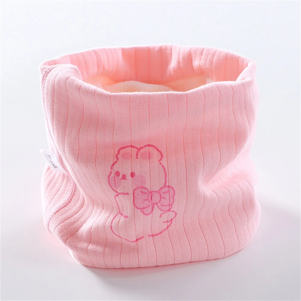 Winter Autumn Children Cotton Plush Scarf Kids Girls Scarf Boy Neck Scarves Child Collar Baby O Ring Magic Neckerchief