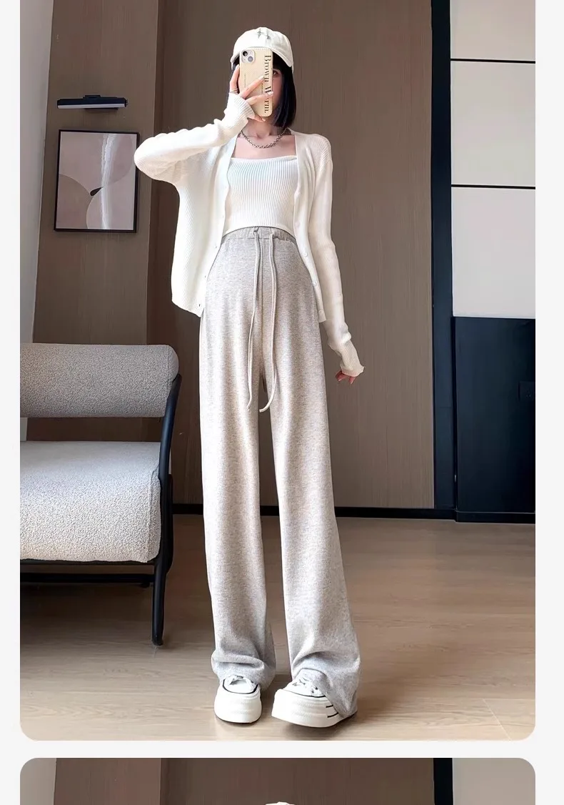 Umstandshosen Frühlings- und Herbstmodelle Hosen mit weitem Bein ohne Babykleidung Umstands-Freizeithosen Große Klebreishosen – Detail 39