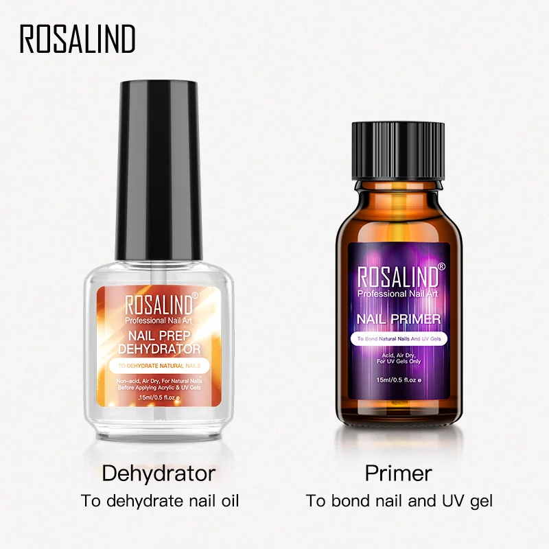 

ROSALIND Dehydrator Primer Coat Desiccant Nail Polish Manicure Accessories Gel Polish Magic Remover Base Top Coat Poly Nail Gel