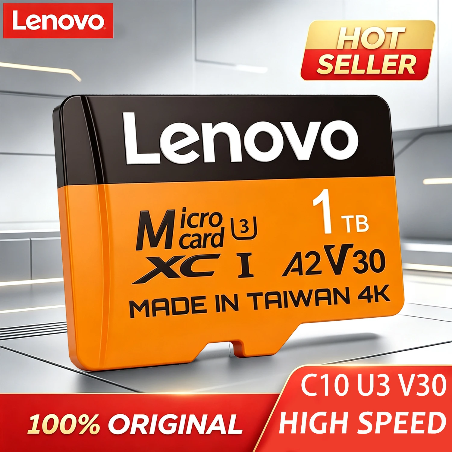 레노버 마이크로 SD 카드 익스트림 프로 SD 메모리 카드 128GB 256GB 512GB U3 V30 4K 풀 고속 TF 플래시 카드 (닌텐도 스위치용)