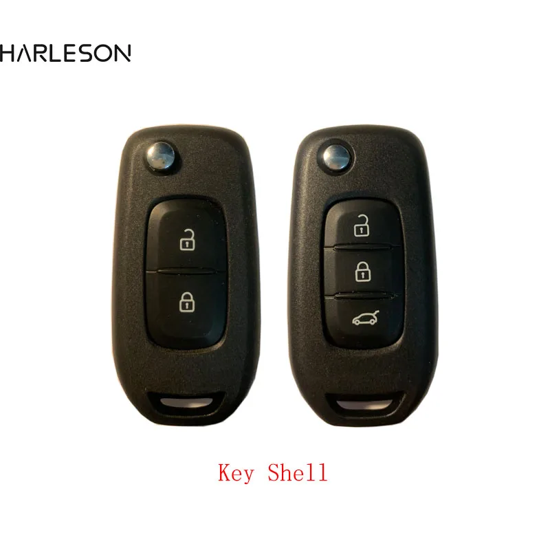 Folding Remote Car Key Shell For Renault Kadjar Captur Megane 3 Buttons  Key Case Fob With HU138TE HU56R VAC102 VA2