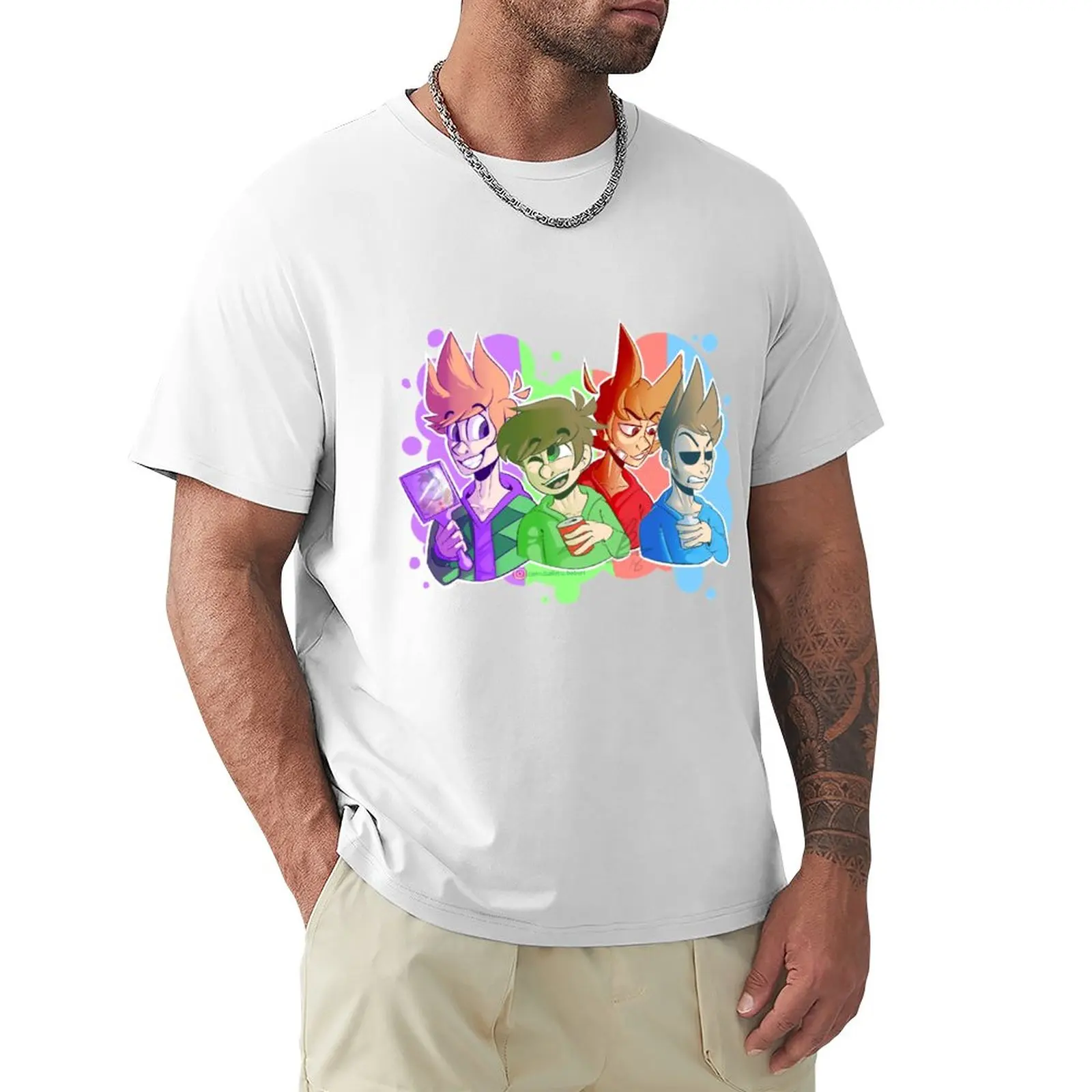 

Friends! T-Shirt funnys animal prinfor boys korean fashion heavy weight t shirts for men