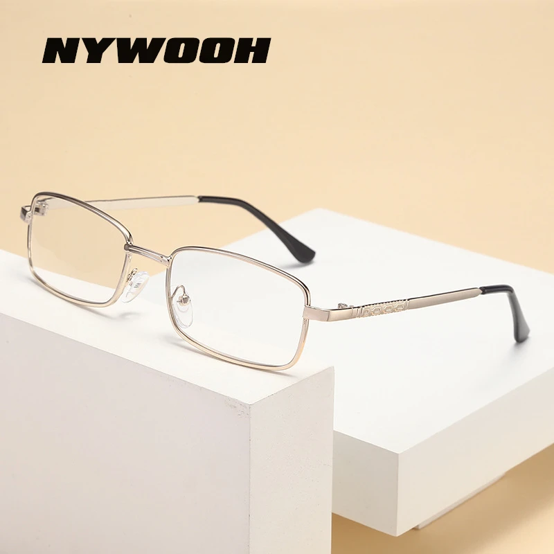 Tanio NYWOOH Real Glass Lens Reading Glasses Men Women Square