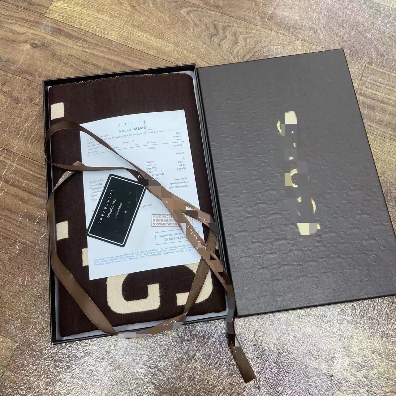 G home plastic packaging double-sided scarf gift box