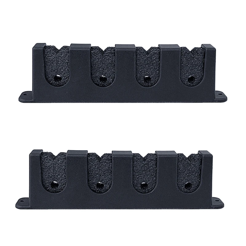 2X Support de Canne à Pêche Mural pour Porte de Garage, Rangement de Canne à Pêche pour Bateau, Organisateur Vertical à 6 Cannes, 2 x kit de Support de Canne à Pêche