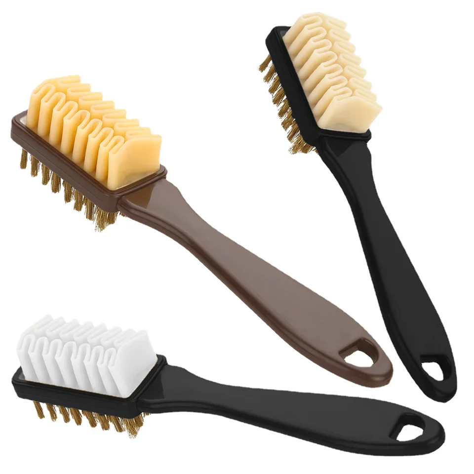 3 Sides Cleaning Brush Rubber Eraser Durable Suede Nubuck Shoes Boot Cleaner Multi-functional Tools shoe cleaner shoe brush