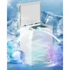 Large Chest Freezer,  7 Level Adjustable Temperature, Deep Freezer with Removable Storage Basket with Top Open Door,White 6