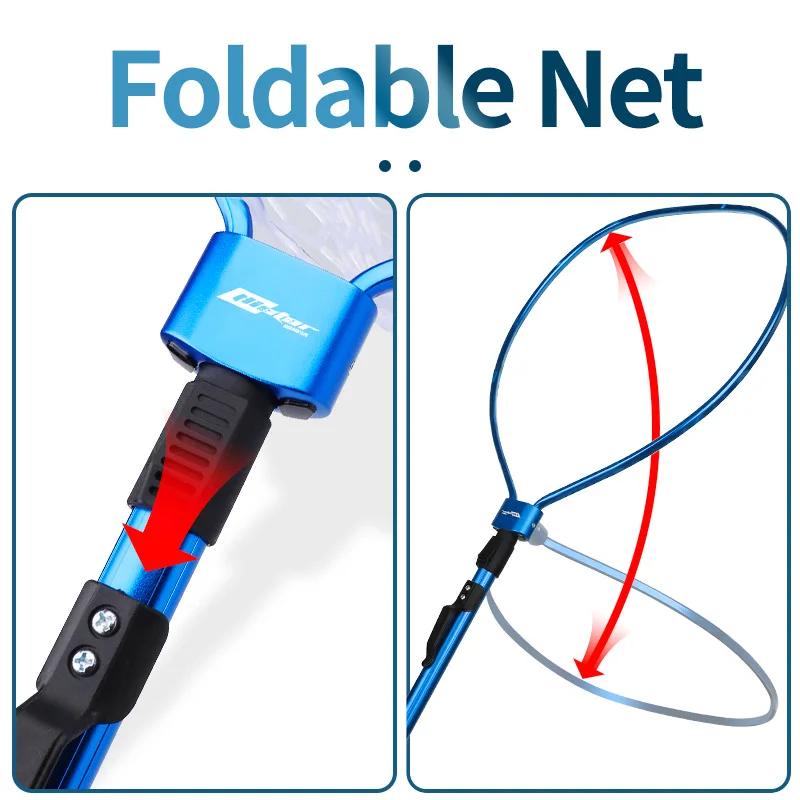 Fishing Landing Net Fishing Net HISTAR Ultralight Portable Soft Rubber Mesh With Stainless Steel Handle Fly Fishing Tool Accessories Foldable Landing Net