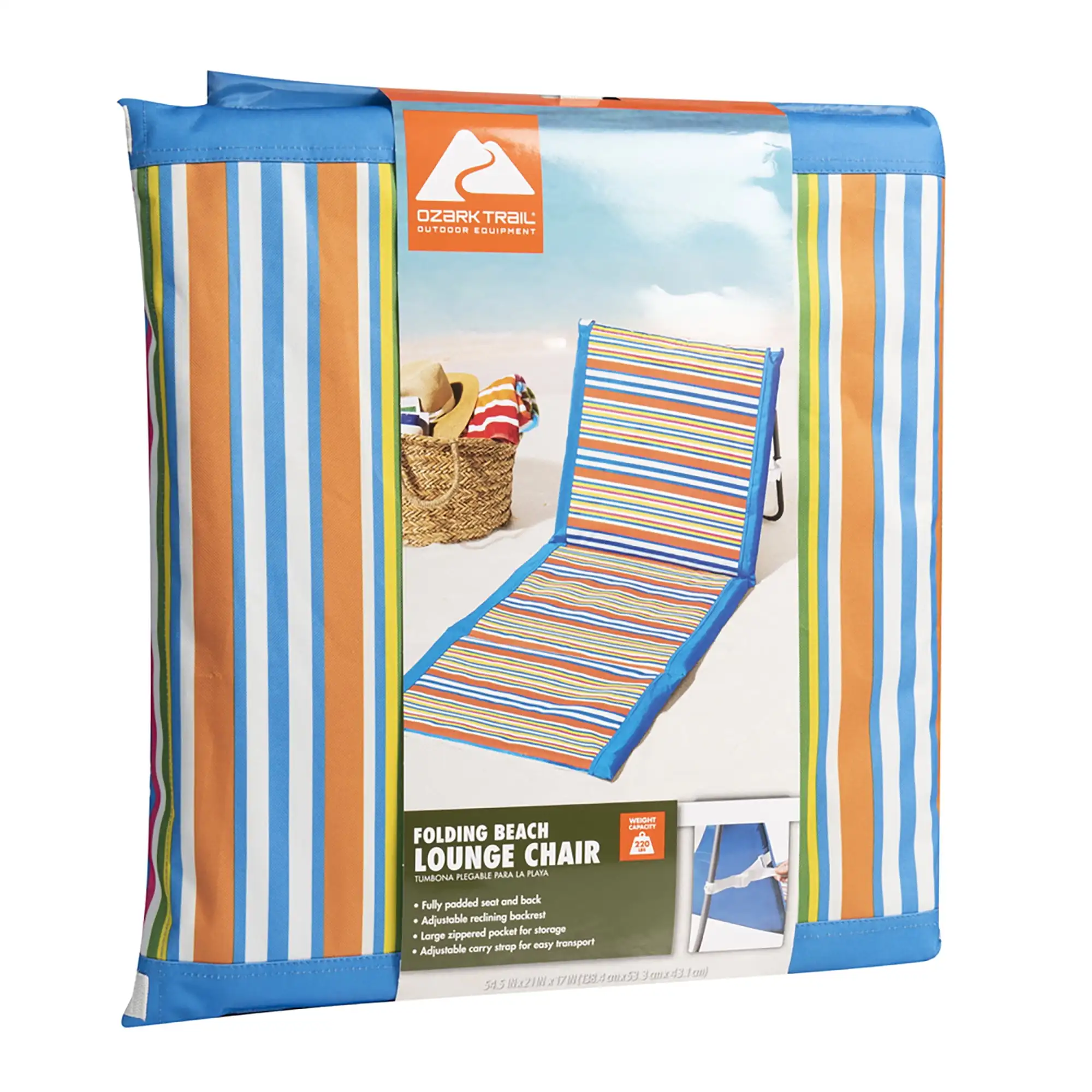 

Ozark Trail Folding Beach Lounge Chair