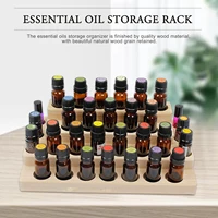 Natural Wood Essential Oil Display Stands Holder Rack Storage Organizer For 30 Slots 5-15ml Bottles Perfume Storage Tray 1