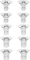 10pc Flange Inserts 13/15/17/19/21mm,Compatible with S9/S10/S12 etc 24mm Wearable Breast Pump,Breast Pump Flange Insert 1