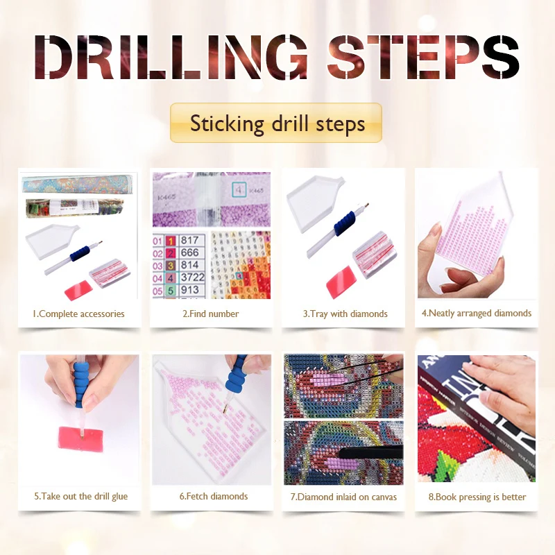 Picture Diamond Embroidery Full Round Or Square Crystal Diamond Mosaic Kits Birthday Gift diamond painting acrylic painting kits