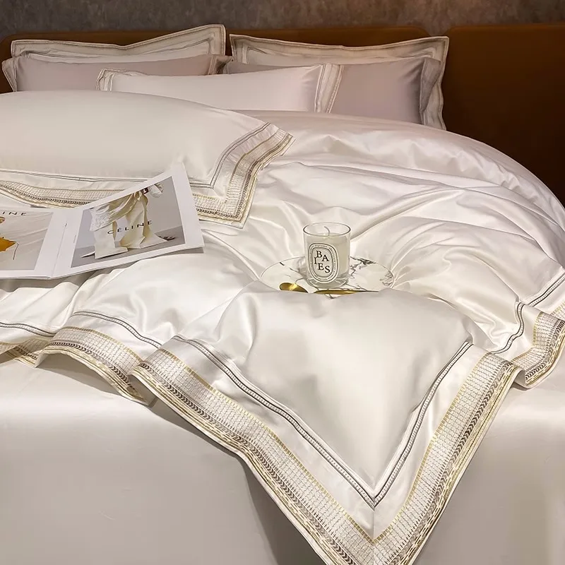 Bedding Set Luxury Simple Life Egyptian Cotton Double Duvet Cover Set