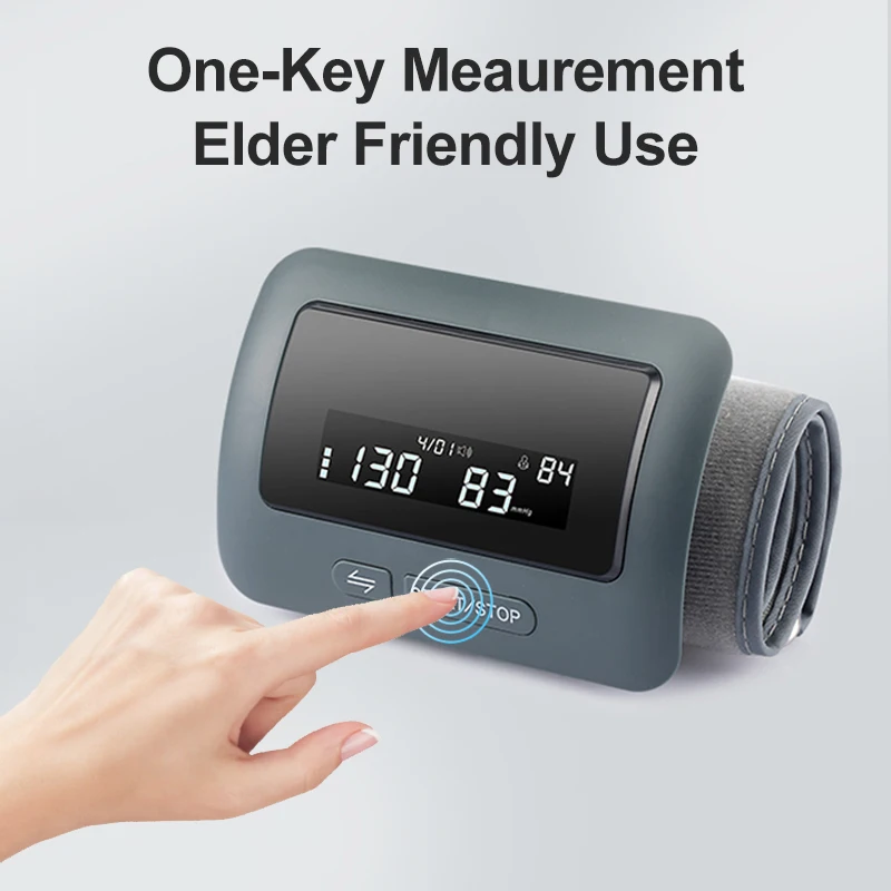Recharge Arm Medical Blood Pressure Monitor Digital Tensiometer Cuff Portable Irregular Pulse Heart Rate Sphygmomanometer