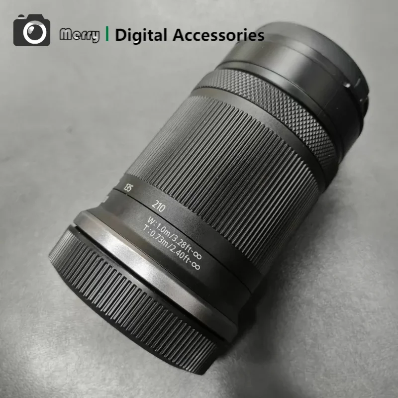 95% 새 상품 RF-S 55-210mm F5-7.1 IS STM 손떨림 방지 망원 카메라 렌즈 (캐논 R50 R10 R7 R100 R8 미러리스 카메라용)