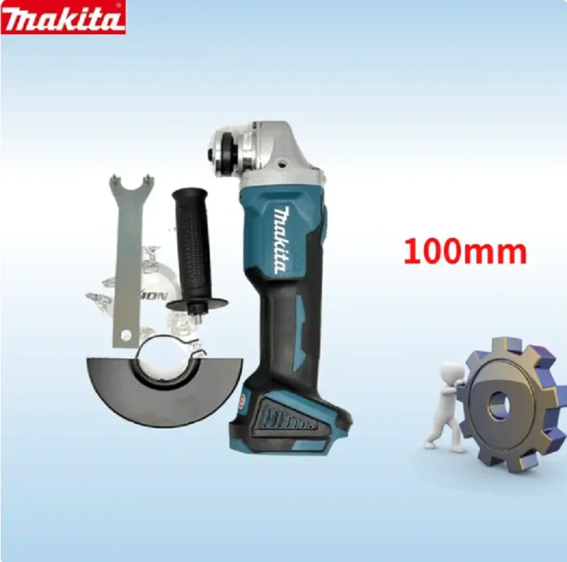 

MAKITA DGA404 Mini Wireless Grinder 125/100mm Power Tool Brushless Sander Angle Cutting Machine Rechargeable