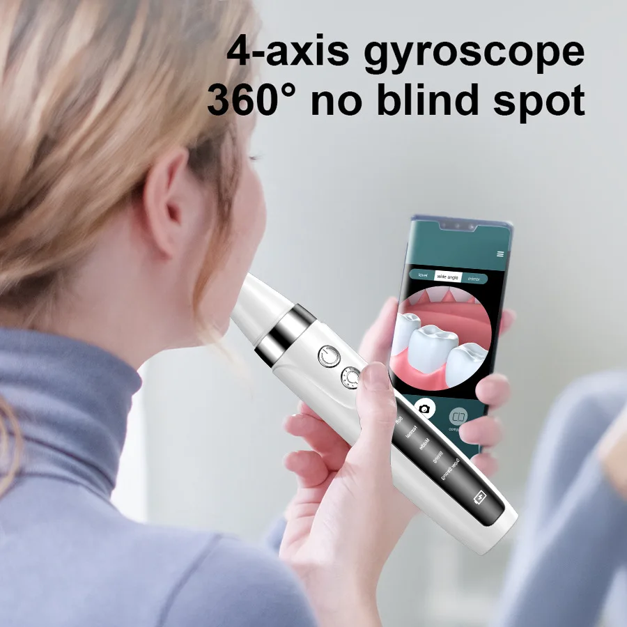 JINGT Electic Sonic Tooth Stains Remover Plaque Remover for Teeth Home Electric Sonic Tooth Cleaner with High Definition Visual