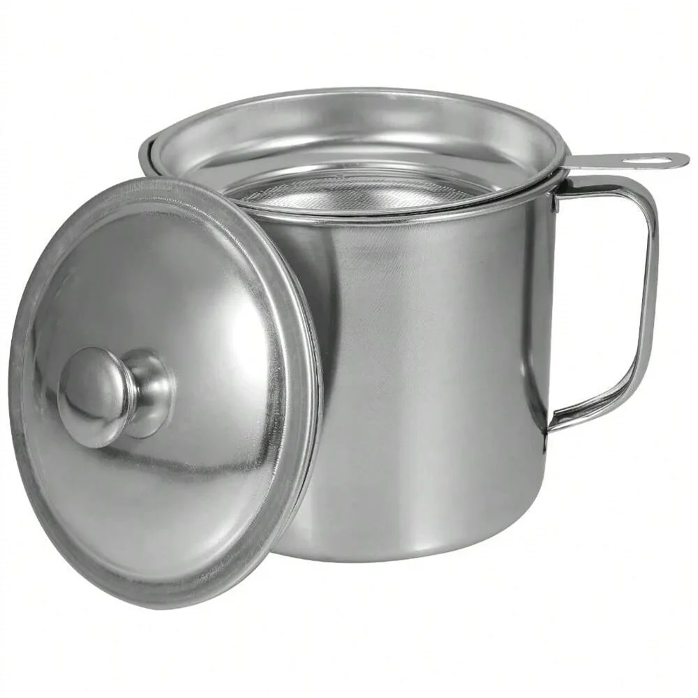 1.4L Stainless Steel Oil Dispenser Bottle Dishwasher Safe Glass Bottle SUS 304 Stainless Oil Bottle / Cruet