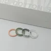 2024 Korean Wave New Felix Ring Acrylic Ring Fashion Candy Color Transparent Resin Men's and Women's Size 7 and 9 Jewelry 5