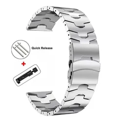 Luxury Titanium Strap - 22mm Premium Watch Band in Sleek Design - 22MM (Silver 2)