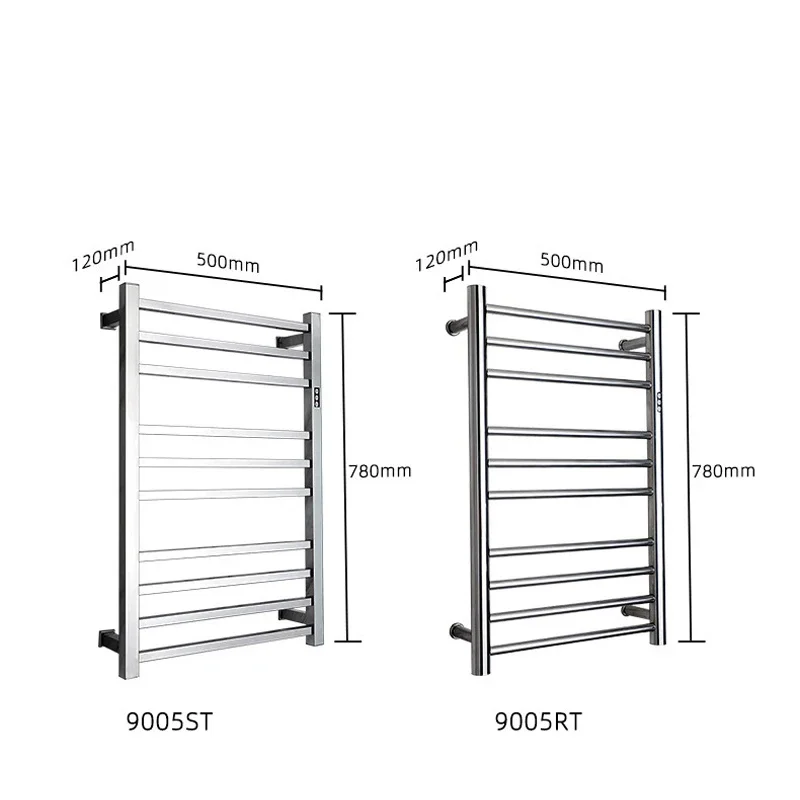 Electric Towel Rack 304 Stainless Steel Temperature&Time Control Smart Heated Towel Rail Warmer 780*500*120mm 110V/220V