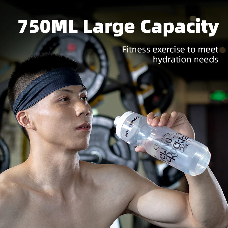 Water Bottle Bicycle Water Bottle Sports Bottle Bicycle Bottle Holder ROCKBROS Bicycle Water Bottle Cage 600ML 750ML