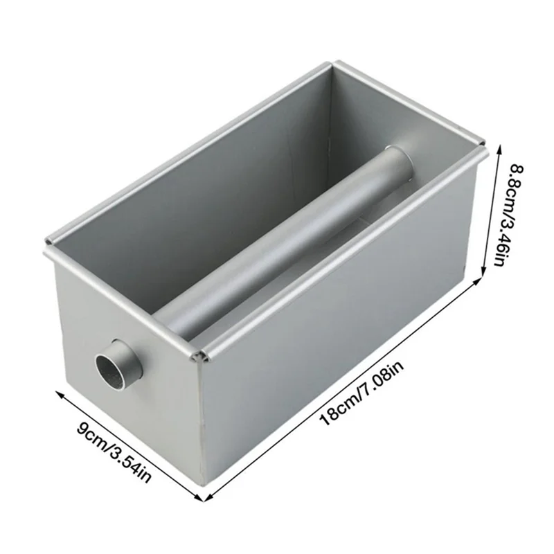 Cake Baking Pan Long Non-Stick Flowing Heart Cake Mold Aluminium Alloy Square Bread Loaf Pan Center Tube Tools