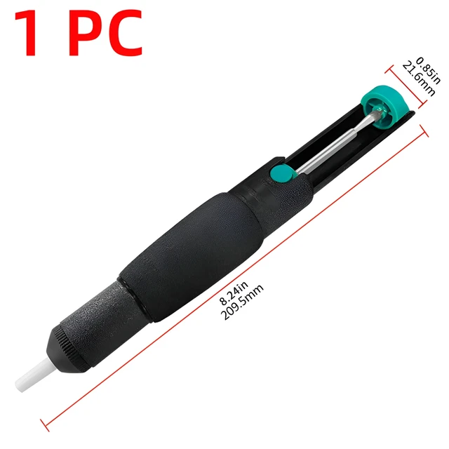 Aluminum Solder Sucker Tool - Handy Desoldering Pump For Electronics Repair