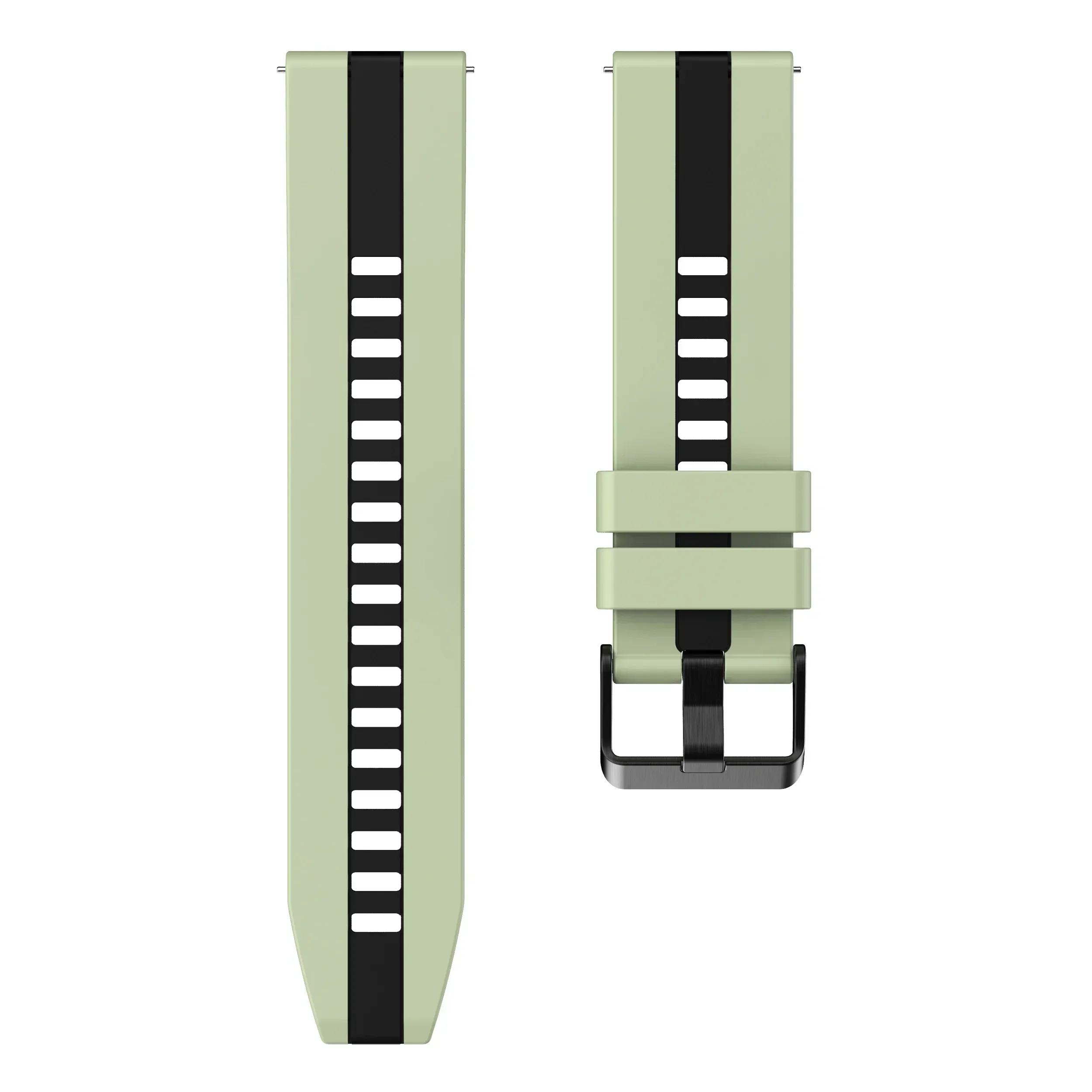 Two-Color Quick Release Silicone Wristband - 22mm Strap