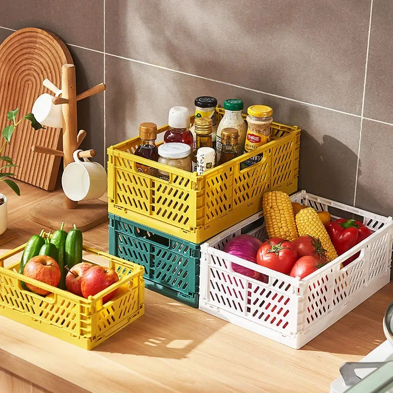 Compact foldable crate for travel
