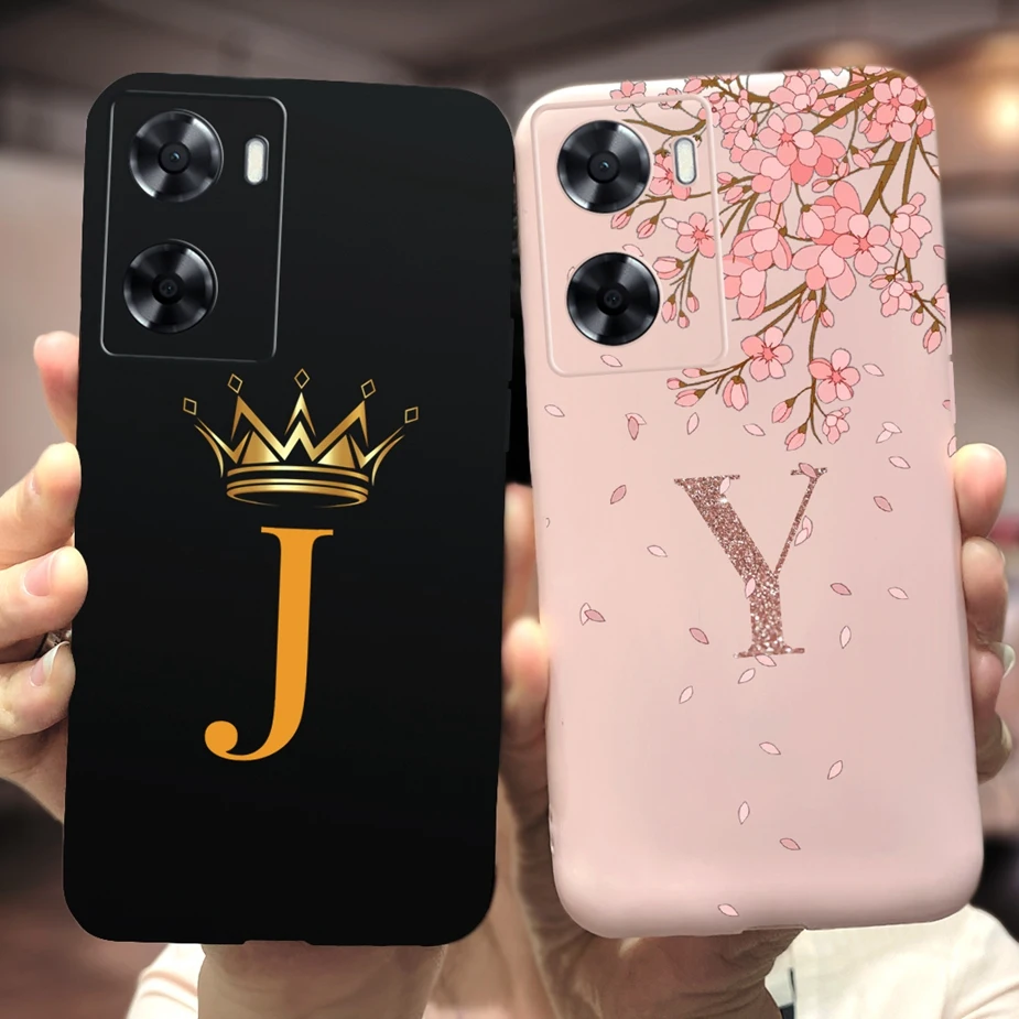 Cute Crown Letters Soft TPU Matte Phone Case - Enhanced Protection and Style