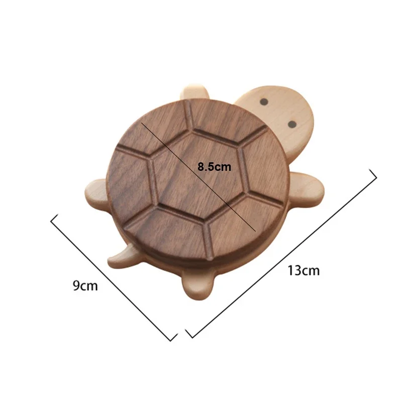 Solid Wood Insulation Mat Coffee Cup Coaster Mug Holder Cute Turtle Shape Kettle Tea Coaster Tableware Anti-Scald Table Ornament