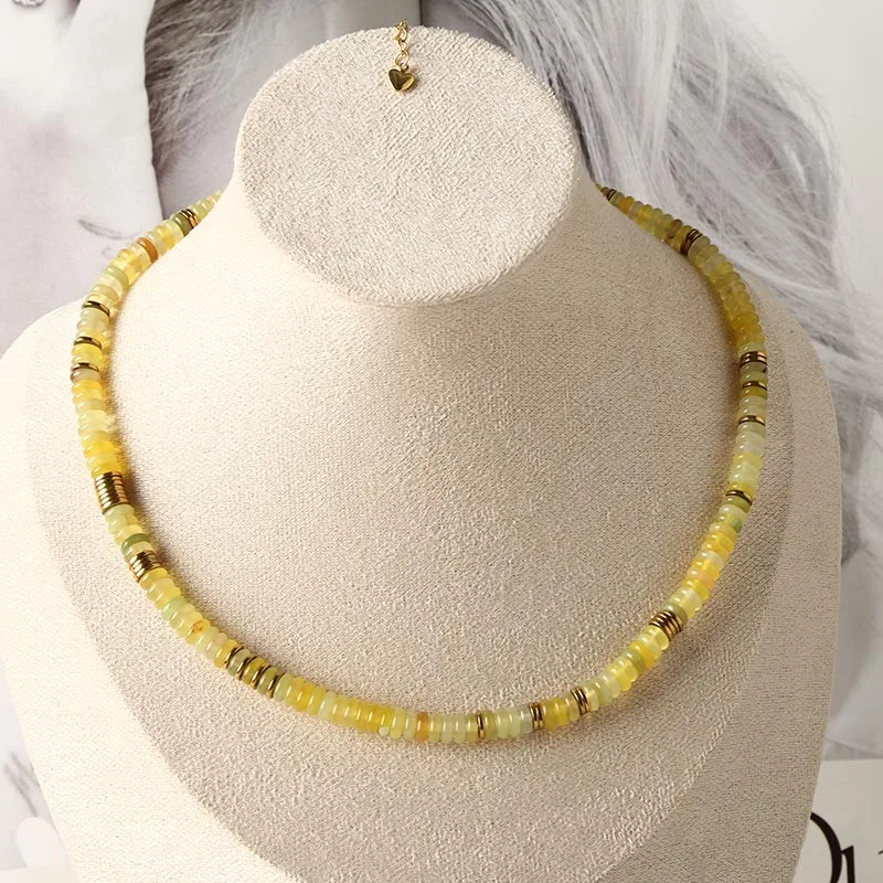 Mode beliebte High-End farbige Naturstein Achat Halskette mit originalen Nischen-Design, Perlen Retro-Stil Schlüsselbein Kette – Detail 10