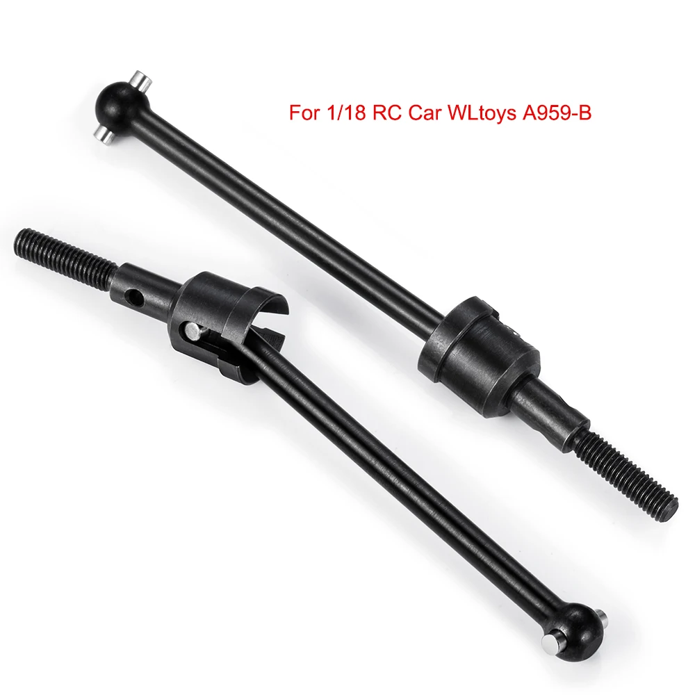 4Pcs Steel CVD Drive Shaft Set For WLtoys RC Cars – Universal Upgrade For 144001, 124018, 124019 Models - View #2