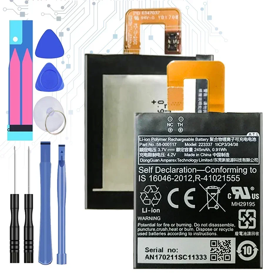 

Запасная батарея для Amazon Kindle KO1 Oasis 000117 Oasis1 Oasis 2 Oasis2 Tablet Bateira 58000117 мАч