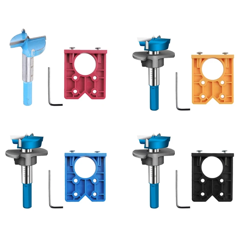

Hole Puncher Locator Opener Door Cabinets DIY Tool Jig Drilling Guide Concealed Hinge Drilling Jig Hole Locator Dropship